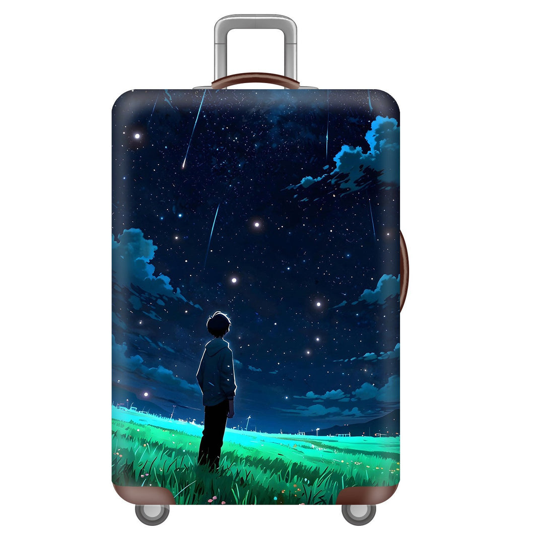 Unisex Hard Shell Suitcase with Dreamy Landscape Design Kalsten