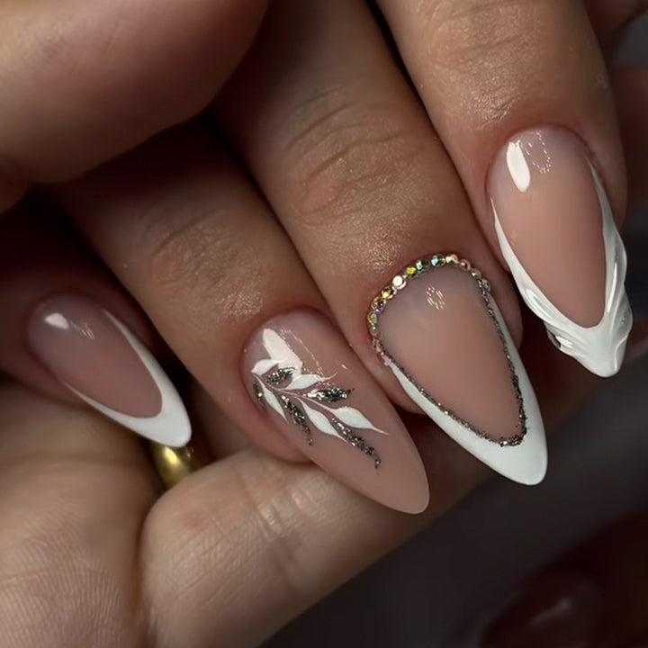 Elegant Floral Press-On Nail Art Kit Kalsten