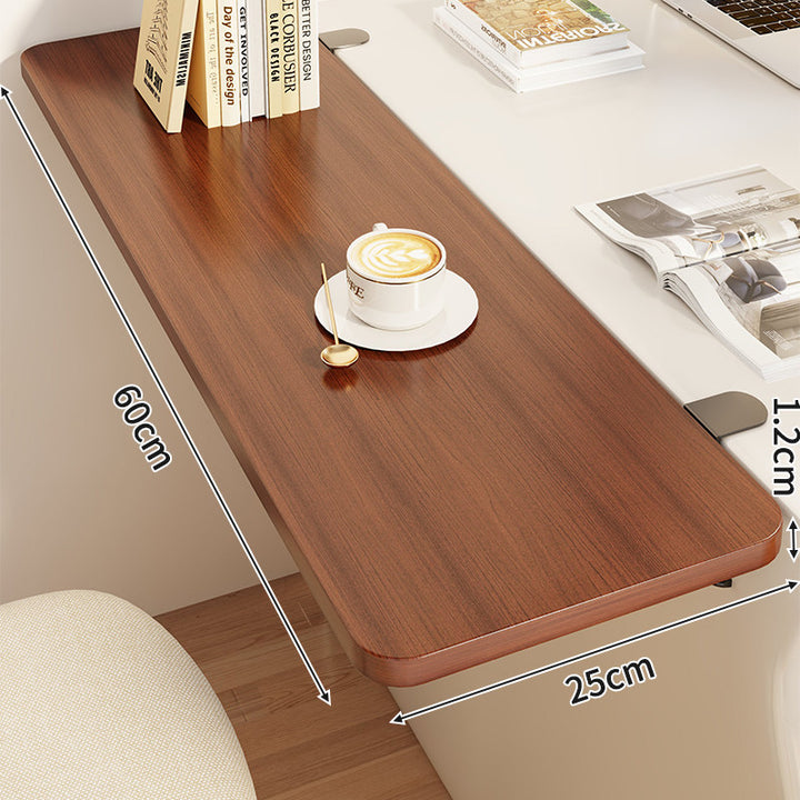 Slim Clamp-On Folding Side Desk Shelf Tray