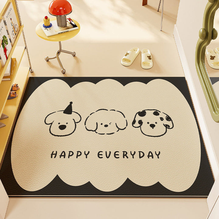 Whimsical Pet-Themed Area Mat