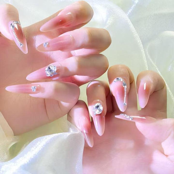 Luxury Rhinestone Enhanced Nail Art Kalsten