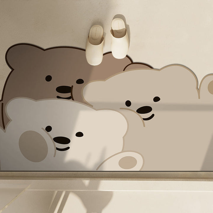Cute Penguin-Themed Bath Mat Kalsten