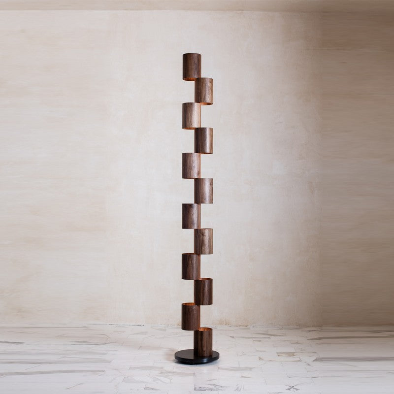 Sculptural Column Floor Lamp
