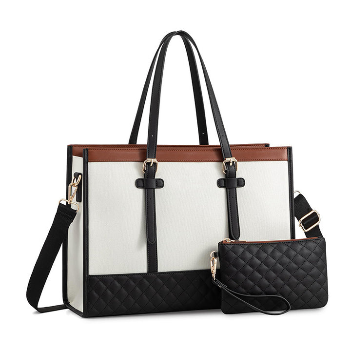 Elegant Tote Bag with Removable Cosmetic Pouch Kalsten