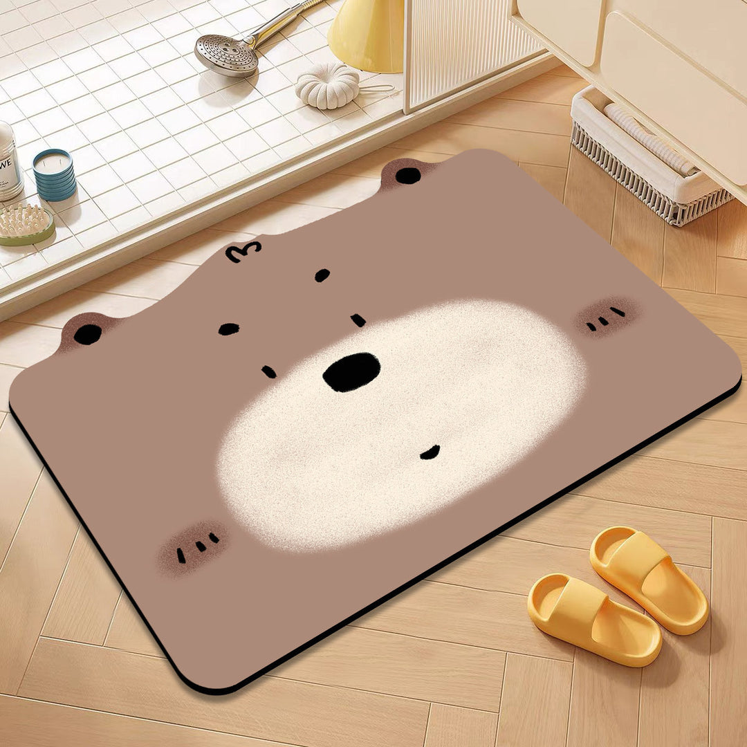 Cute Cat-Themed Bath Mat Kalsten