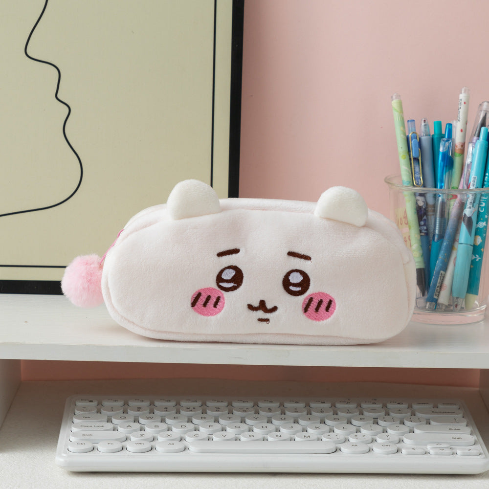 Plush Bunny-Shaped Pencil Case Kalsten