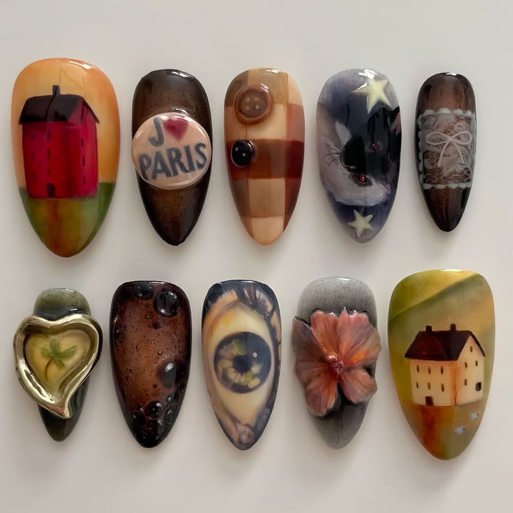 Thematic Artisan Press-On Nail Set Kalsten