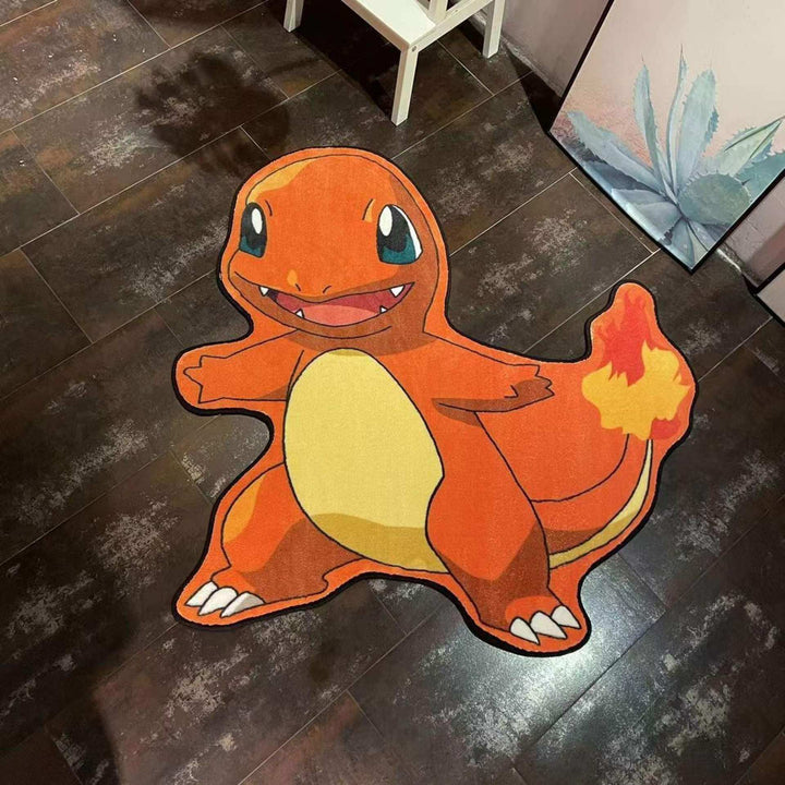 Cartoon Dragon-Themed Area Rug