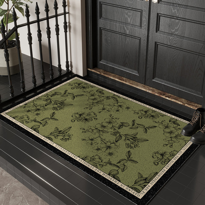 Floral Print Decorative Entry Mat Kalsten