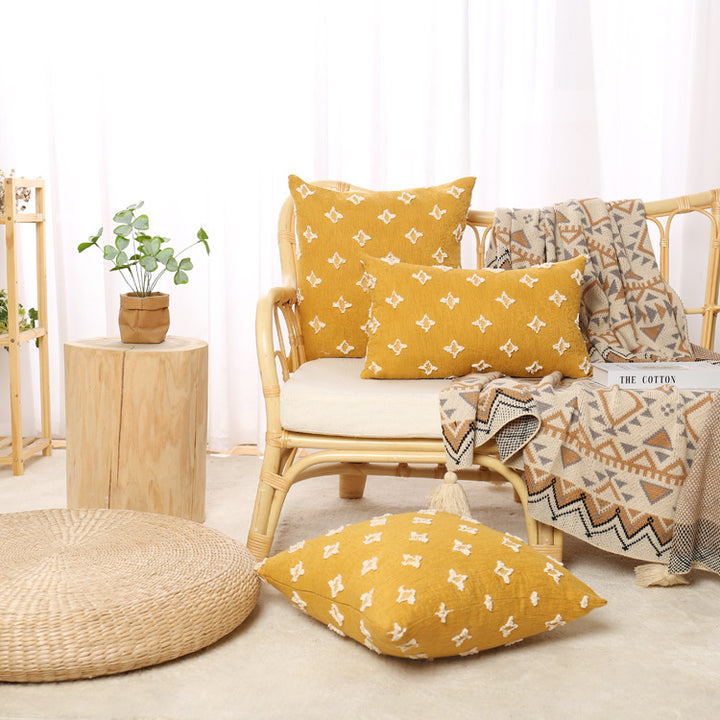 Artistically Embroidered Cushion