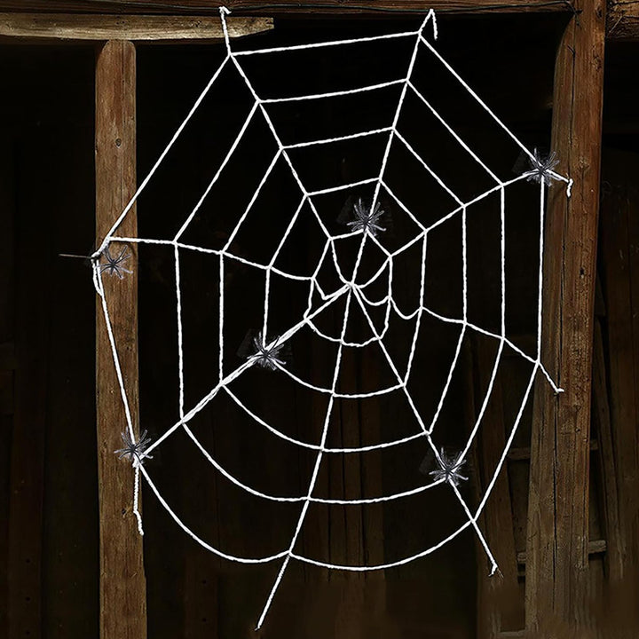 Creepy Halloween decoration spider web