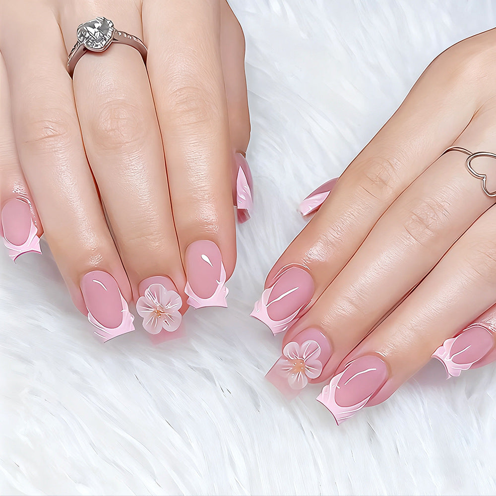 Elegant Floral Luxury Press-On Nails Kalsten