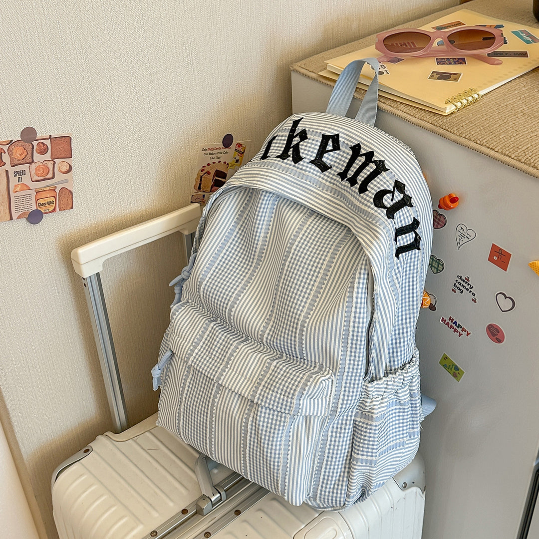 Stylish Checkered Backpack Kalsten