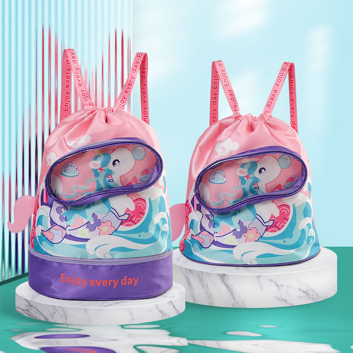 Cartoon-Themed Drawstring Backpack Kalsten