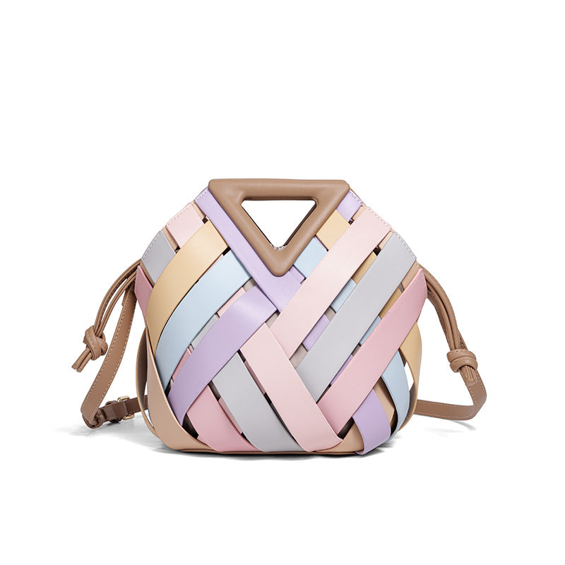 Handcrafted Woven Leather Shoulder Bag Kalsten