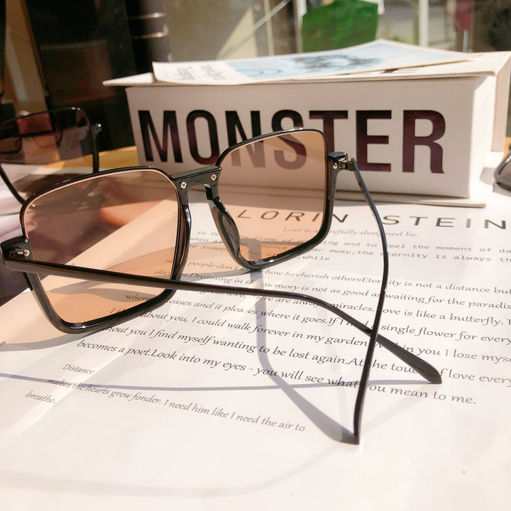 Oversized Geometric Frame Sunglasses Kalsten