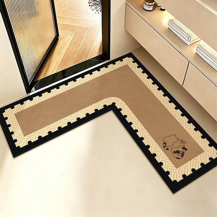 L-Shaped Hello Kitty Kitchen Mat