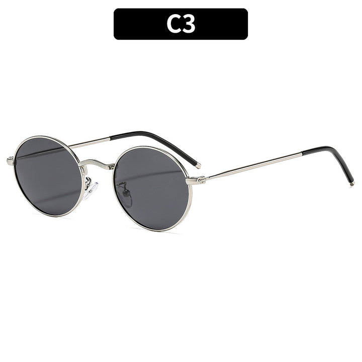 Retro Round Frame Sunglasses