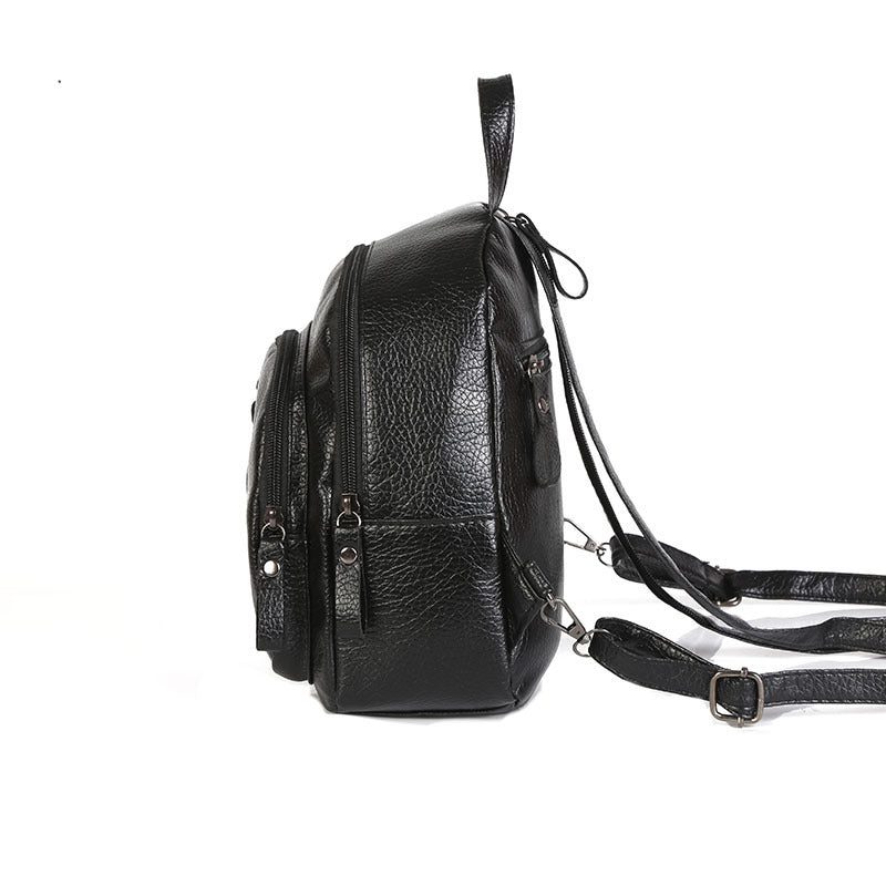 Stylish Leather Mini Backpack Kalsten