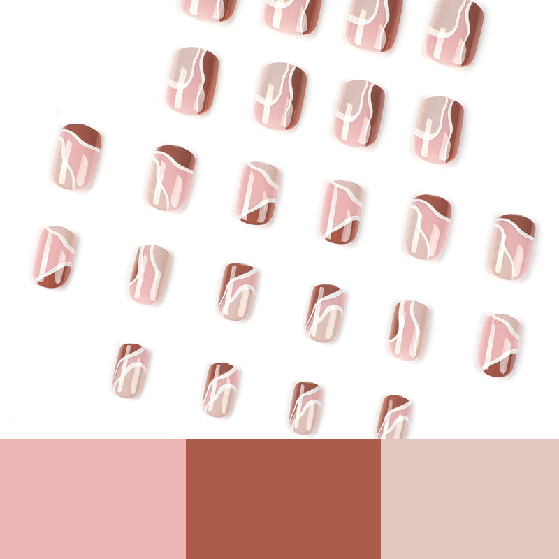 Elegant Nail Art with Geometric Design Kalsten