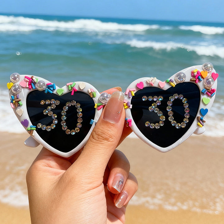 Fun Heart-Shaped Celebration Sunglasses Kalsten