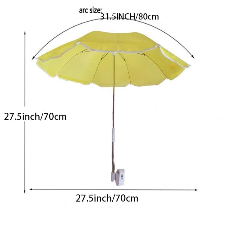 Women's Adjustable Beach Sunshade Umbrella with Ground Anchor Kalsten