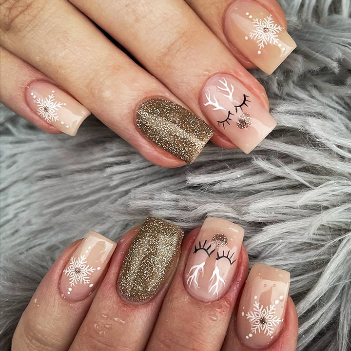 Glittery Press-On Nail Collection Kalsten