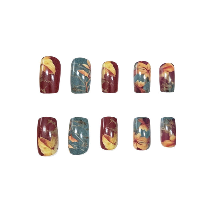 Artistic Autumn-Themed Nail Art Enhancements Kalsten
