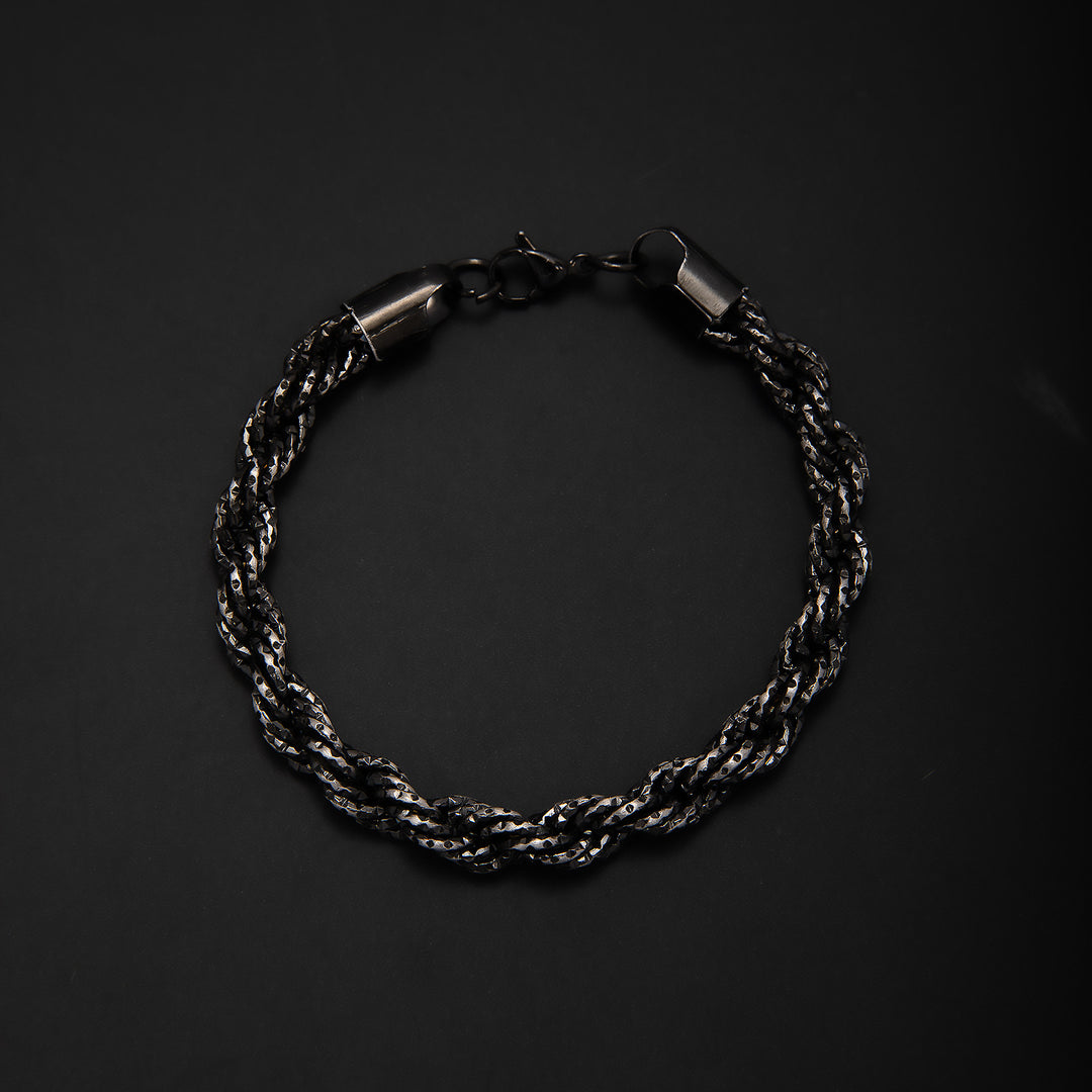 Braided Gold Statement Bracelet Kalsten