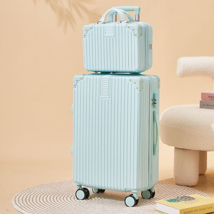 Hard-shell suitcase with double safety lock and flexible interior Kalsten