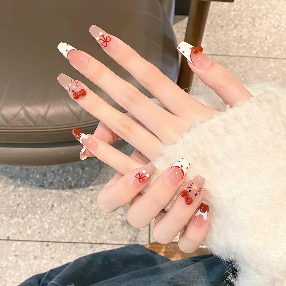 Artificial nails with cute 3D designs Kalsten