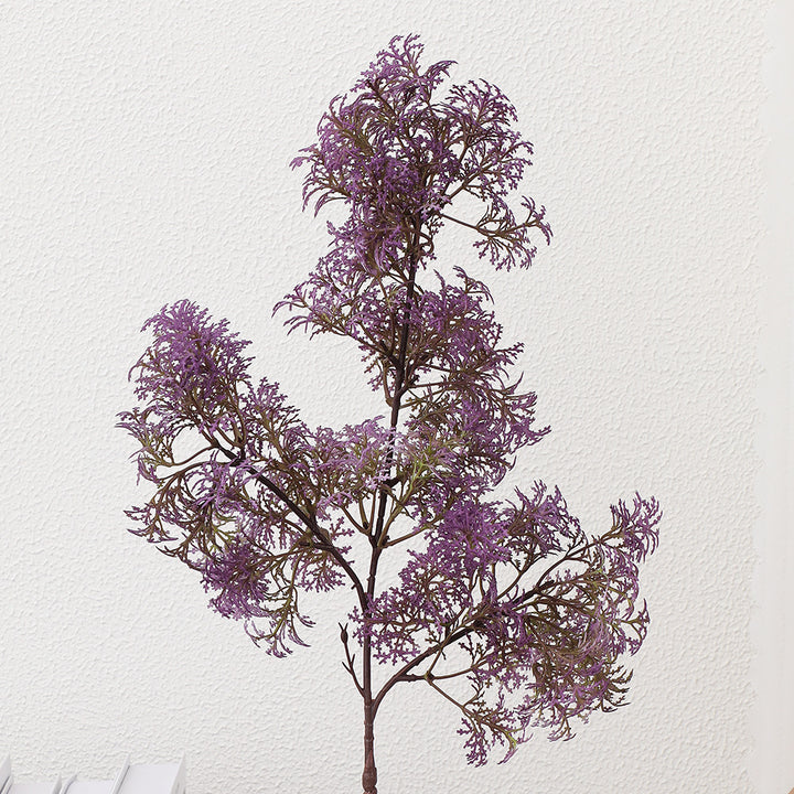 Artificial flower branch with delicate purple flowers