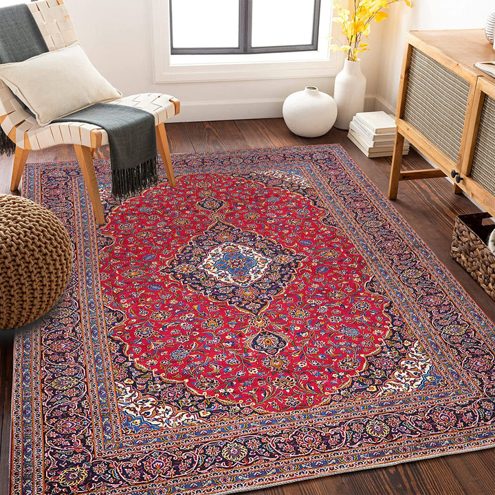 Vintage-inspired Floral Carpet