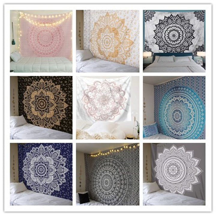 Mandala-Themed Wall Tapestry