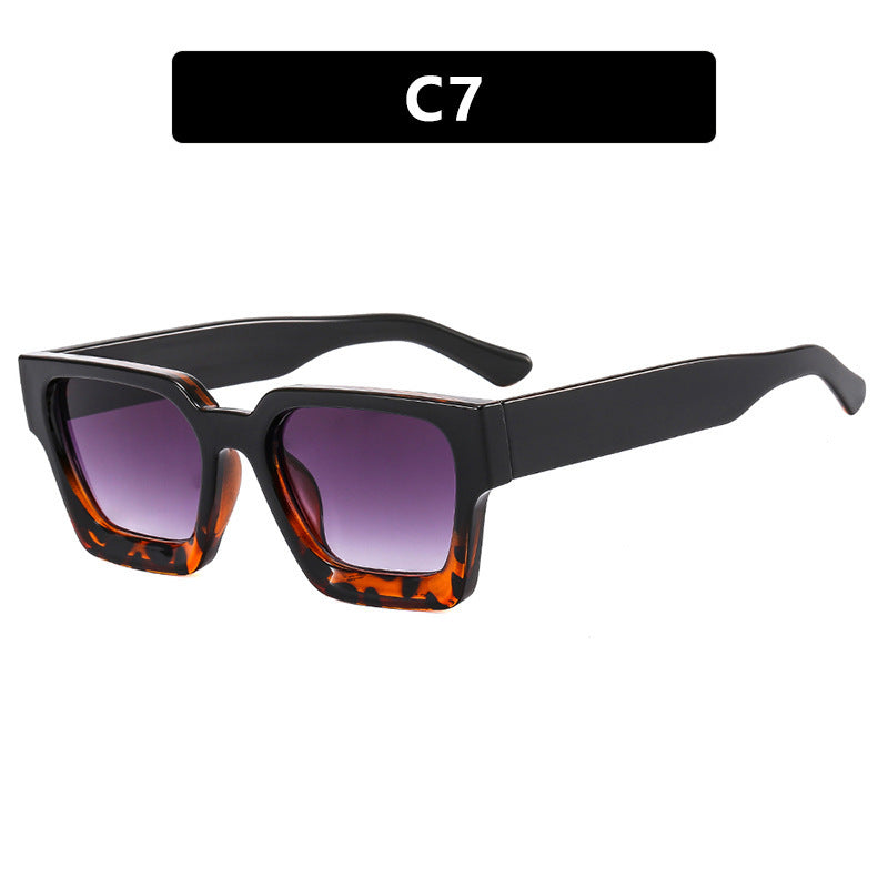 Ladies fashionable square sunglasses with yellow lenses Kalsten