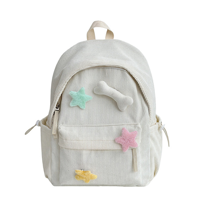 Cute Corduroy School Backpack Kalsten