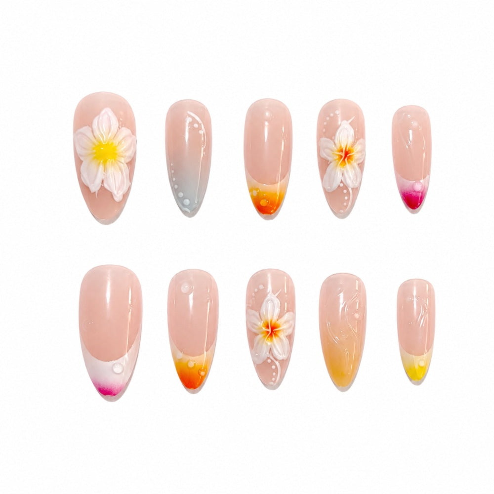 Creative Nail Art with Floral Details Kalsten