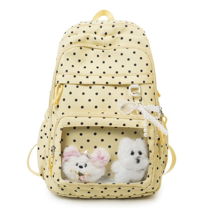 Cute Polka Dot Patterned Backpack
