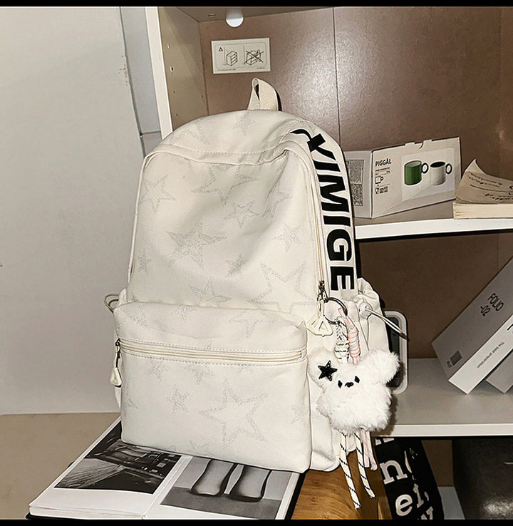 Casual Star Patterned Backpack