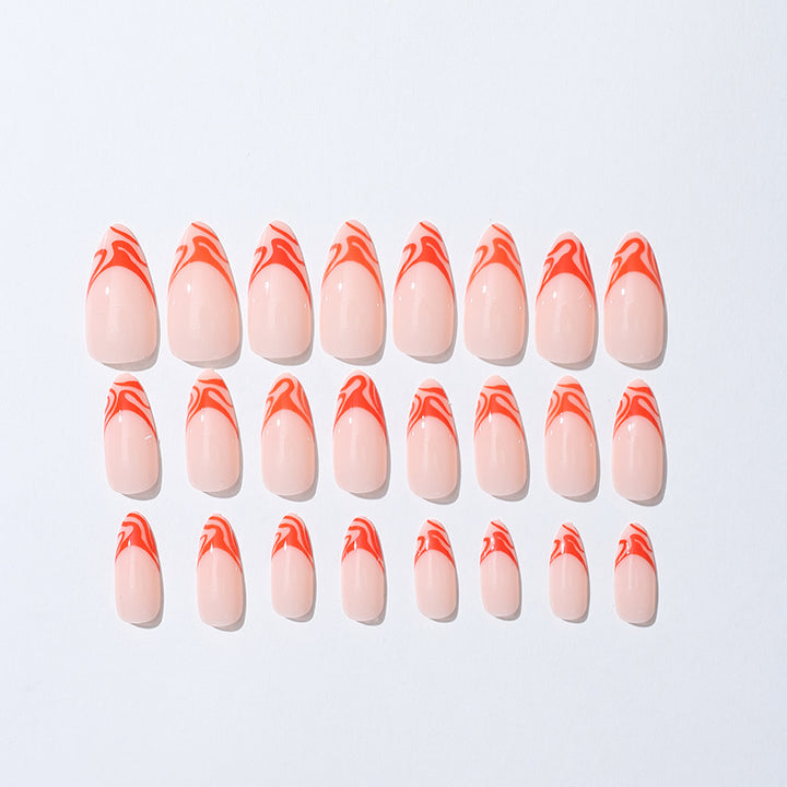 Artistic Flame-Design Press-On Nail Kit kalsten