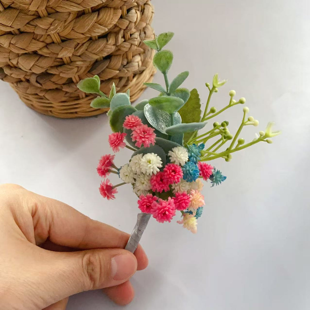 Floral Corsage with Mixed Succulents