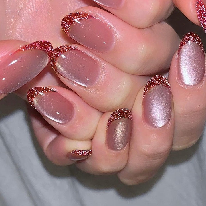 Glossy Gel Press-On Nail Set Kalsten