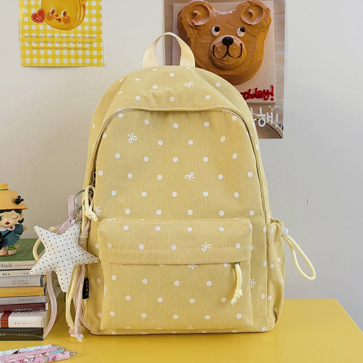 Casual Polka Dot Patterned Backpack Kalsten