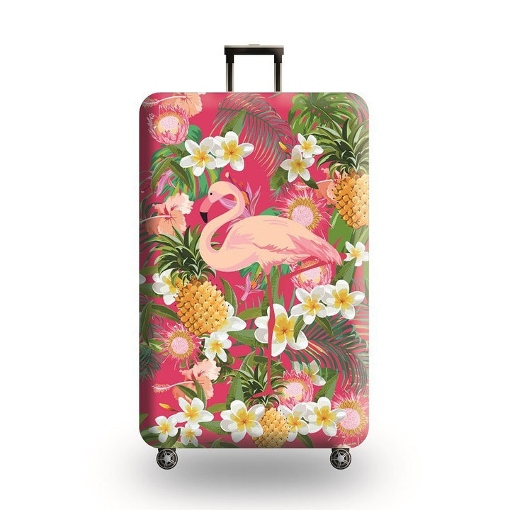 Unisex hard-shell luggage with artistic flamingo motif Kalsten