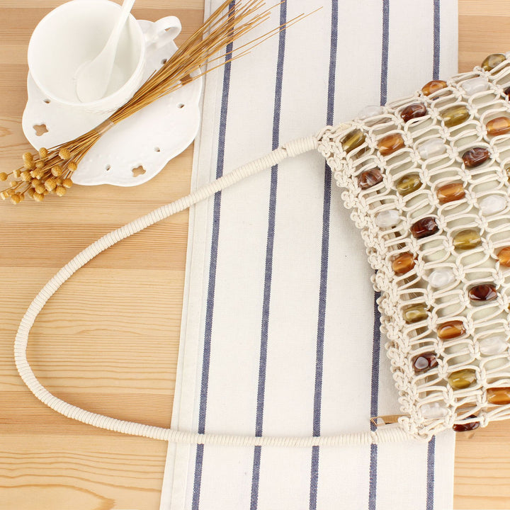 Drawstring bag with colorful beads Kalsten