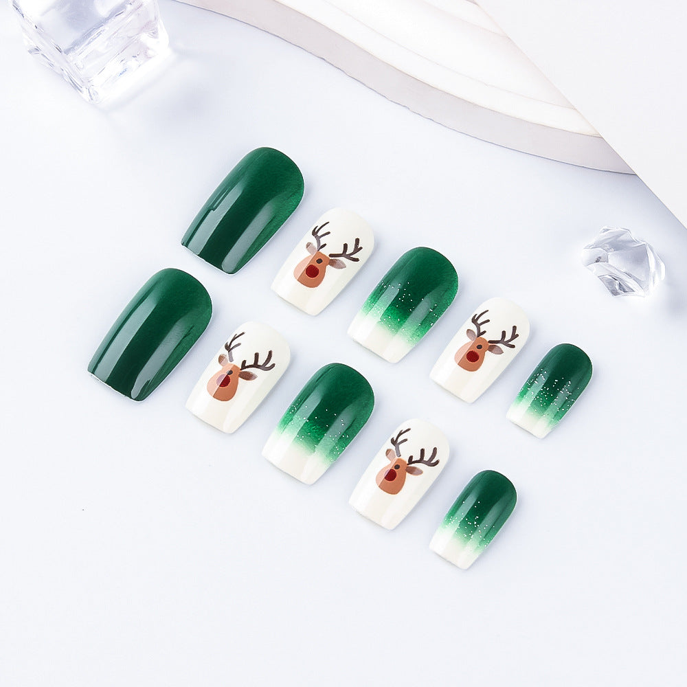 Festive Holiday Themed Press-On Nails Kalsten