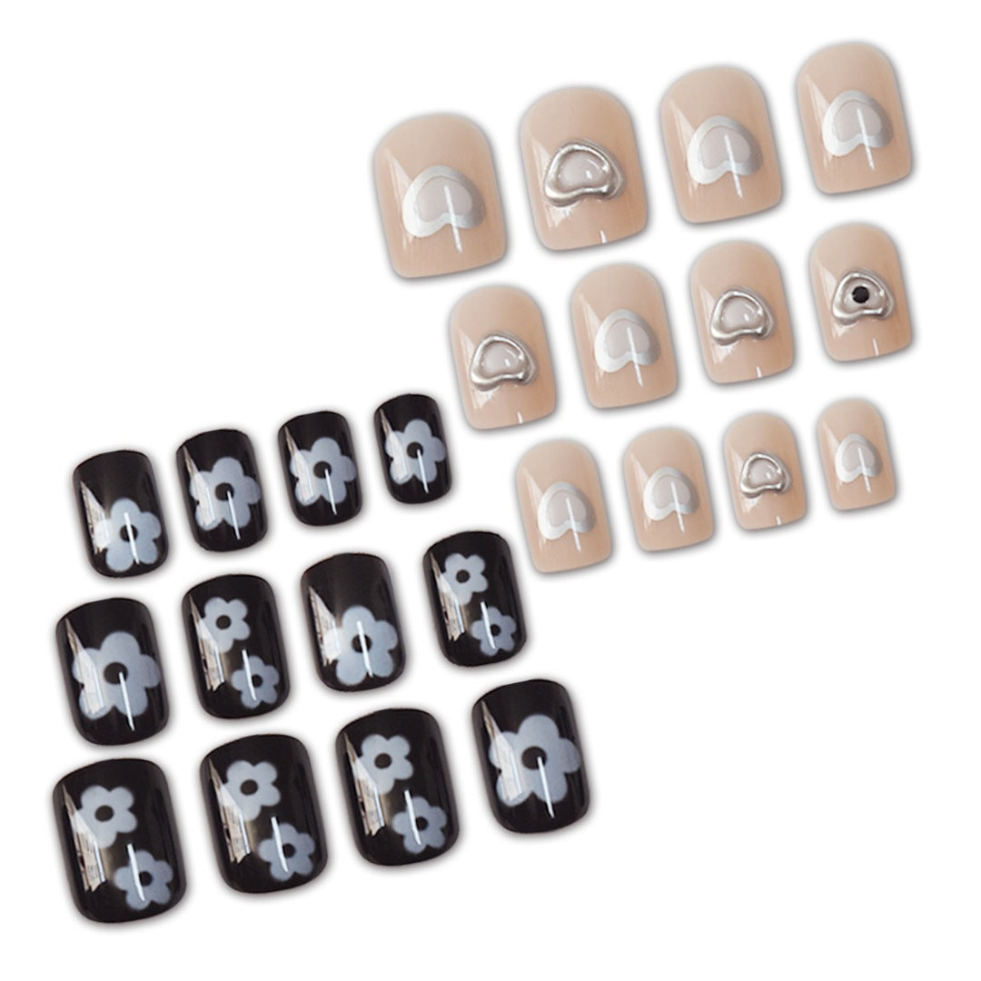 Artistic Heart-Inspired Nail Art Extensions Kalsten