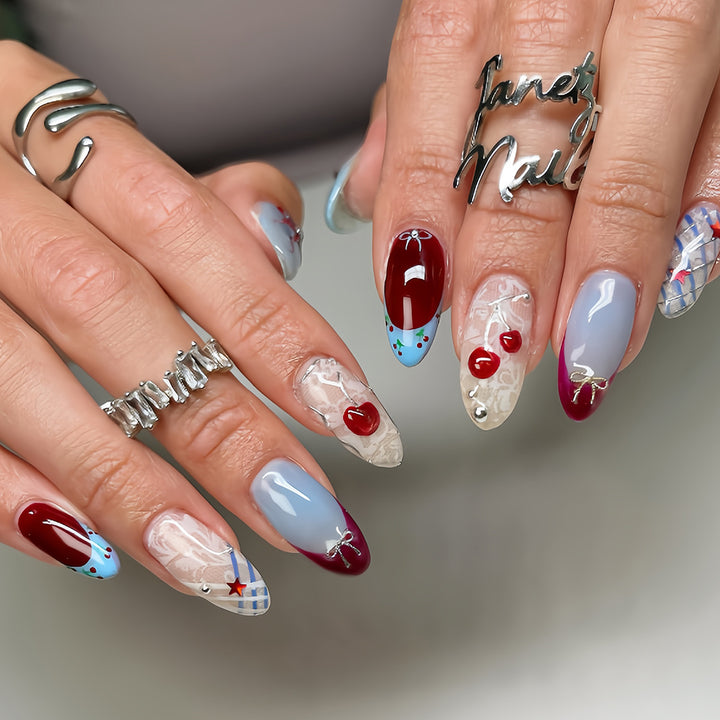 Artful fingernails with creative designs Kalsten