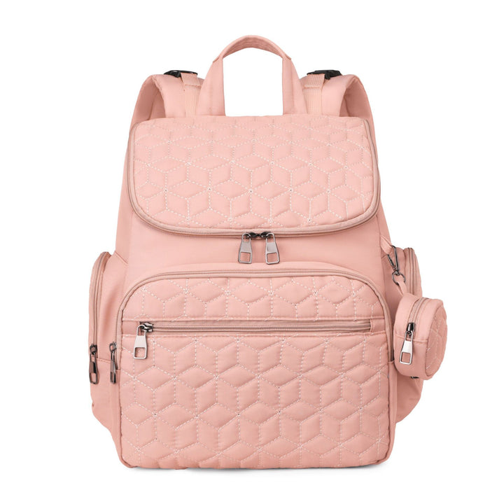 Versatile Quilted Multi-Pocket Backpack Kalsten