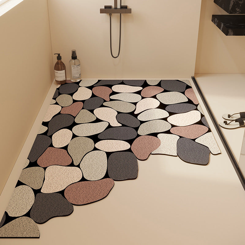 Abstract Stone Pattern Bath Mat